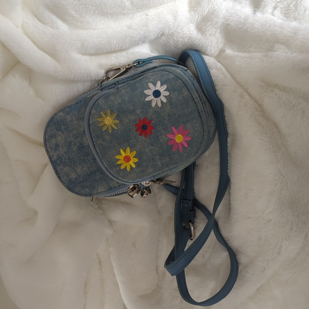 No boundaries denim crossbody purse